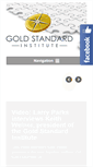 Mobile Screenshot of goldstandardinstitute.us