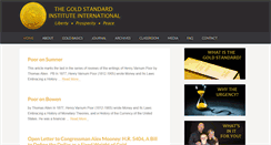 Desktop Screenshot of goldstandardinstitute.net